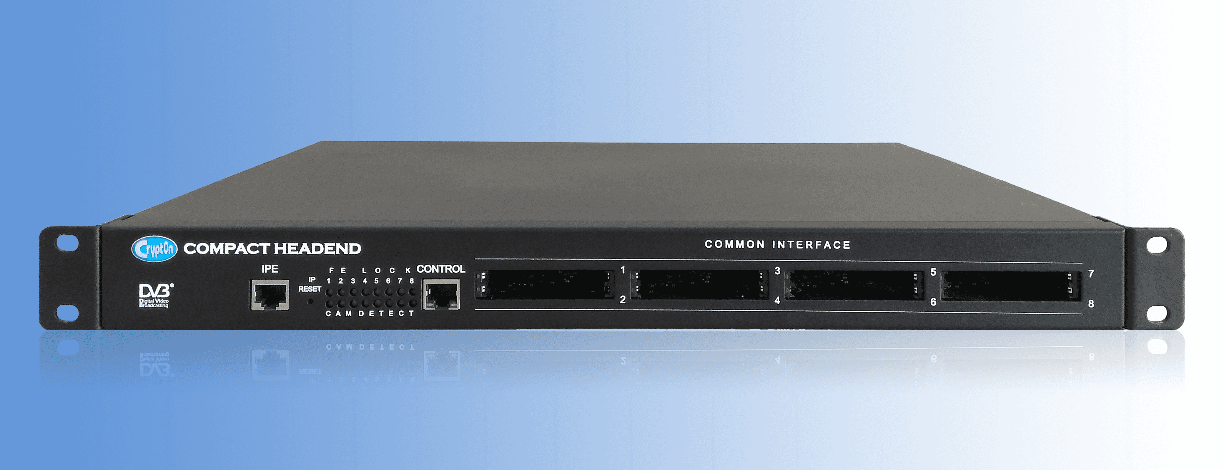 8-канальный DVB-S/S2 ресивер - IP стример CRT1081IRD-S2-IP Crypton